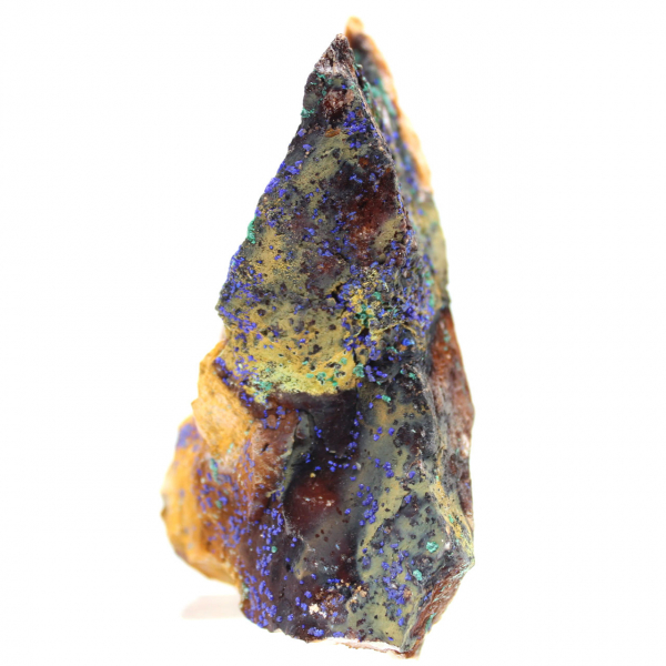 Esemplare di malachite e azzurrite, Marocco