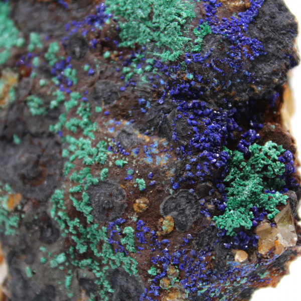 Cristalli misti di azzurrite e malachite