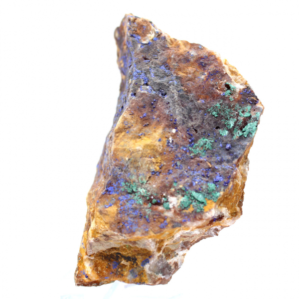 Cristalli di malachite e azzurrite Marocco