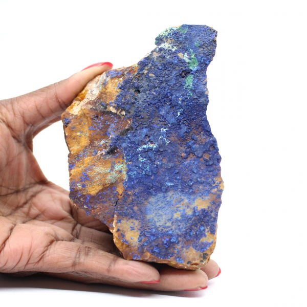 Cristalli di malachite e azzurrite Marocco