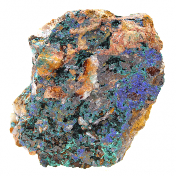 Esemplare di malachite azzurrite Marocco