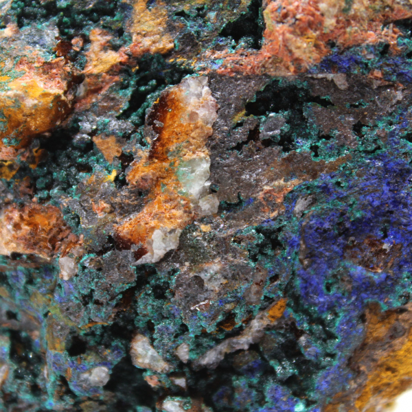 Esemplare di malachite azzurrite Marocco