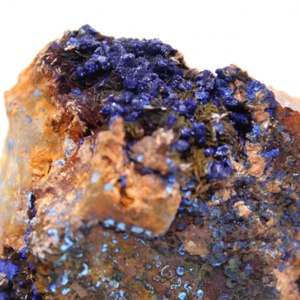 Esemplare di malachite e azzurrite, Marocco