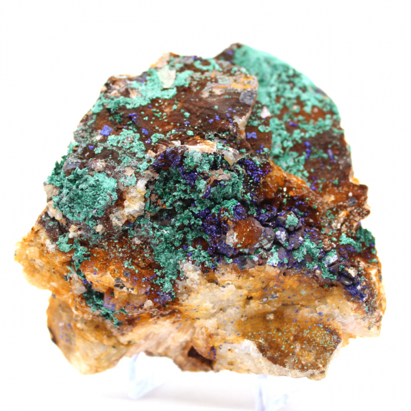 Duo di Azurite Malachite su matrice