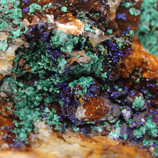 Duo di Azurite Malachite su matrice