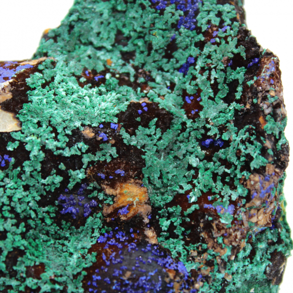 Cristalli di malachite e azzurrite