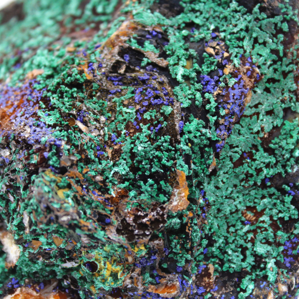 Cristalli di malachite azzurrite Marocco