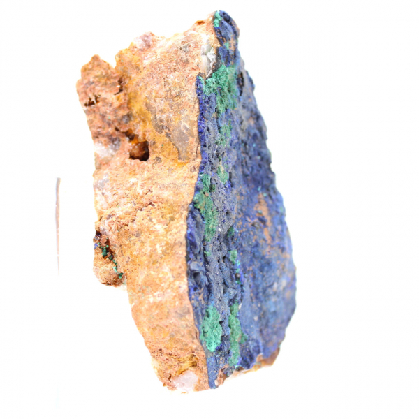 Campione misto di azzurrite malachite