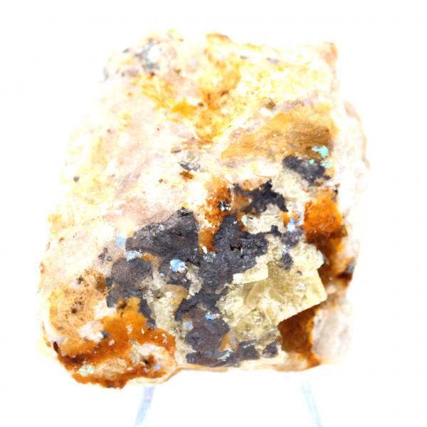 Cristalli di malachite e azzurrite Marocco