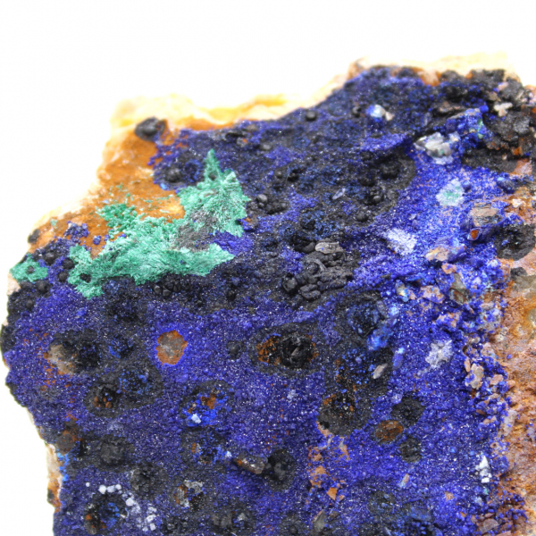 Cristalli di malachite e azzurrite Marocco