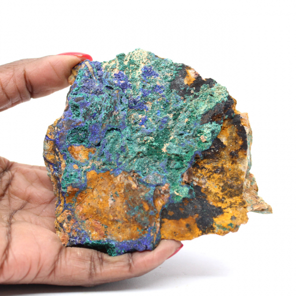 Minerale Malachite Azzurrite Marocco
