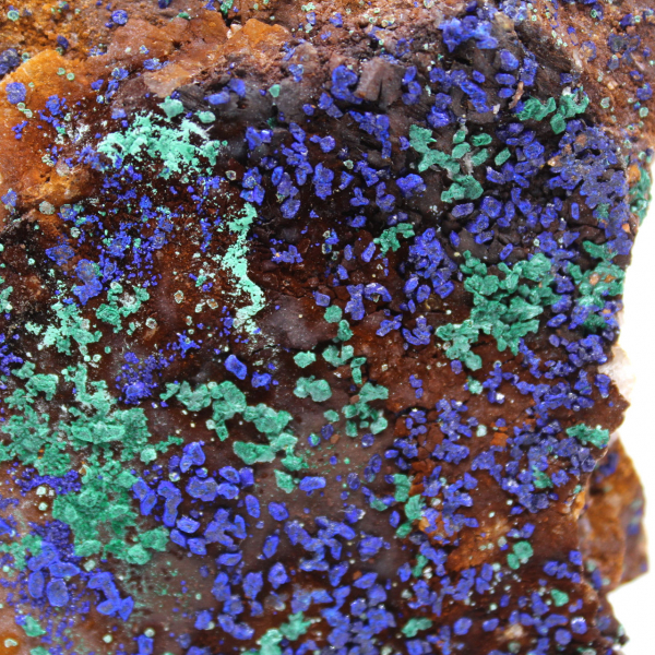 Cristalli misti Azzurrite Malachite