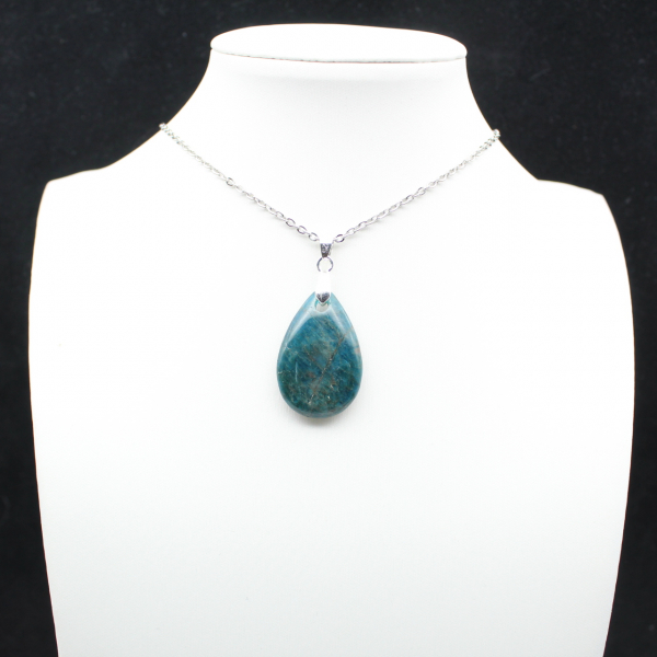 Ciondolo in apatite blu del Madagascar - Piccolo esemplare prezioso