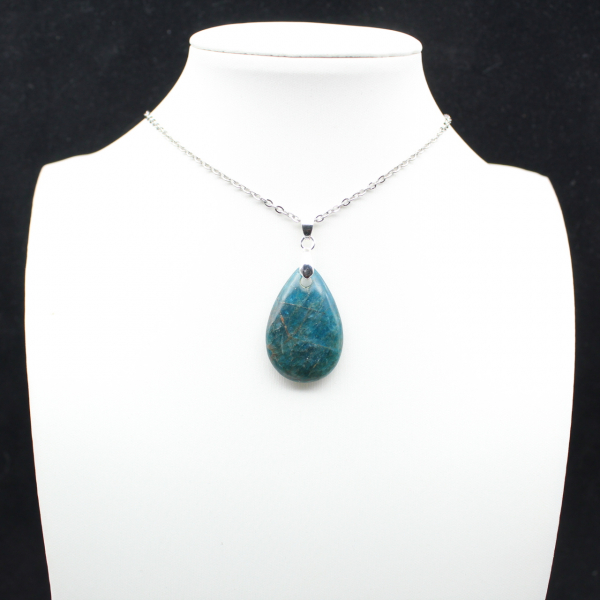 Ciondolo in apatite blu del Madagascar - Piccolo esemplare prezioso