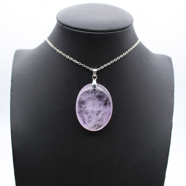 Ciondolo di ametista - raro esemplare minerale