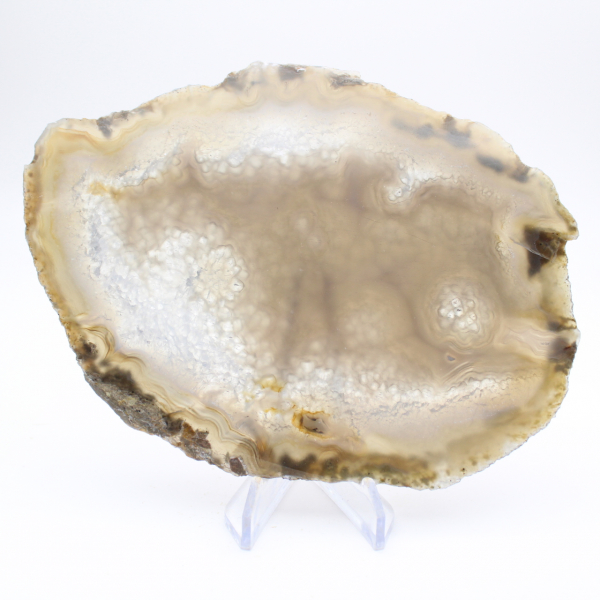 Fetta di geode di agata brasiliana
