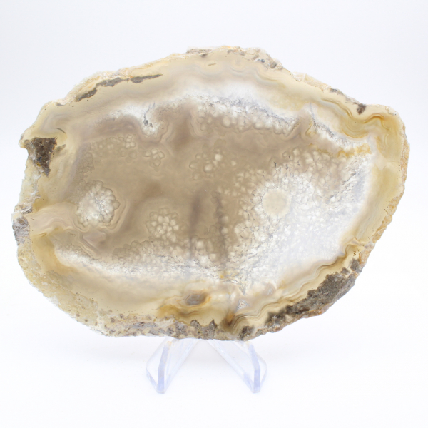 Fetta di geode di agata brasiliana