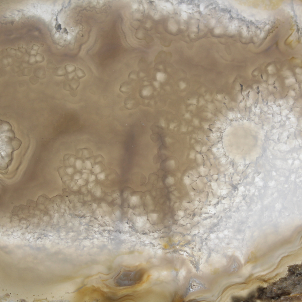 Fetta di geode di agata brasiliana