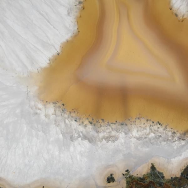 Placca in agata calcedonio