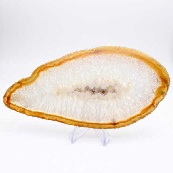 Fetta di agata gigante lucidata