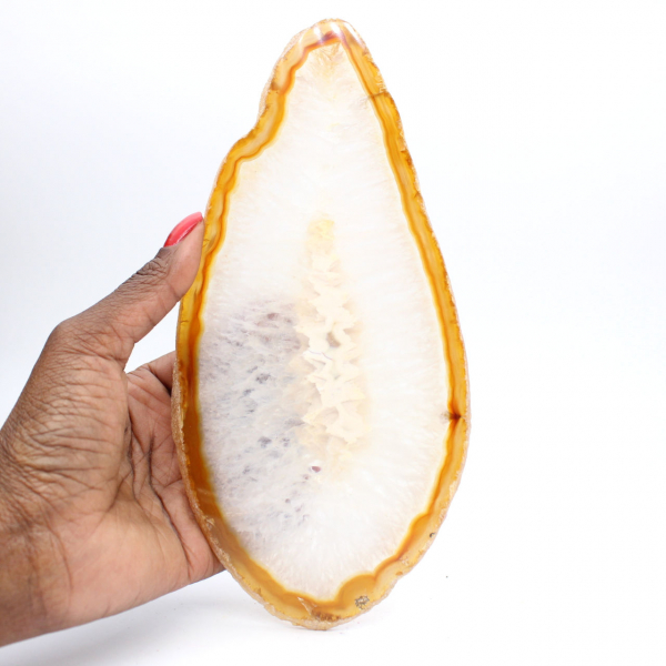 Fetta di agata gigante lucidata