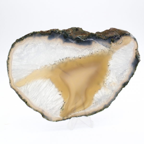 Fetta di agata con bande dense