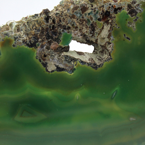 Fetta di agata verde – Pietra naturale 225 g, Brasile