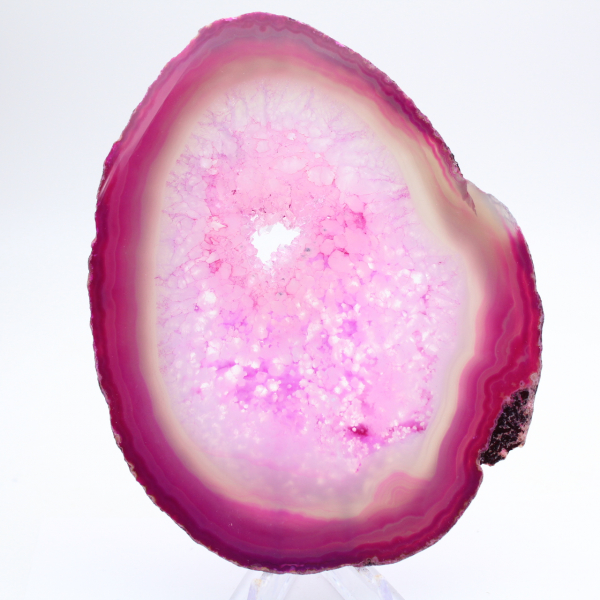 Agata brasiliana lucidata color rosa