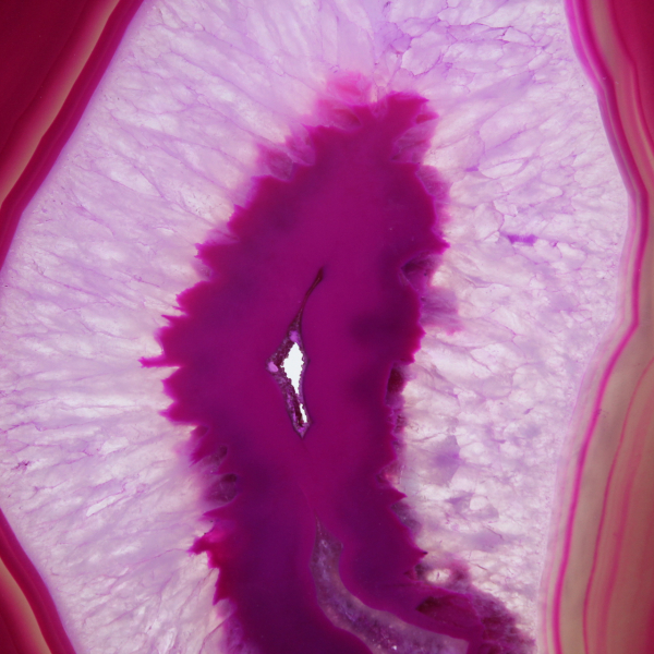 Agata a fette lucidata color rosa