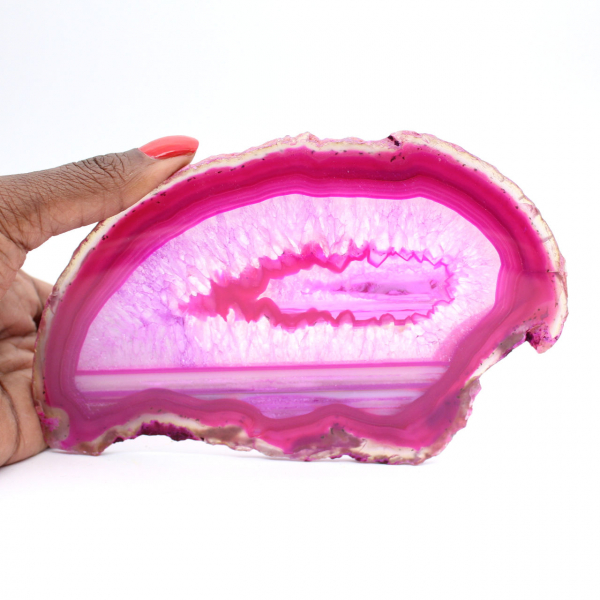 agata lucida decorativa color rosa