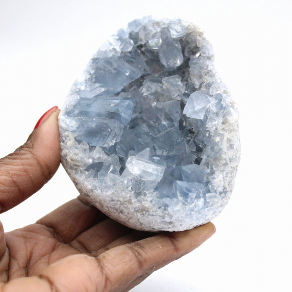 Celestite blu: esemplare mineralogico malgascio