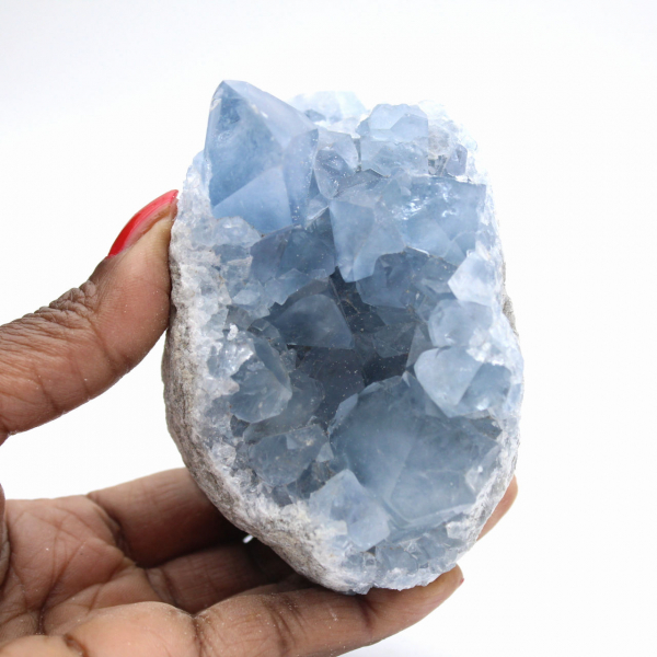 Geode di Celestina massiccia dal Madagascar