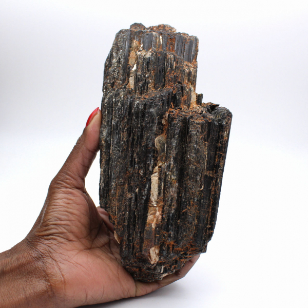 Tormalina nera del Madagascar - Esemplare mineralogico grezzo