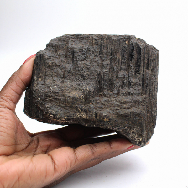 Grande tormalina nera del Madagascar - Minerale autentico