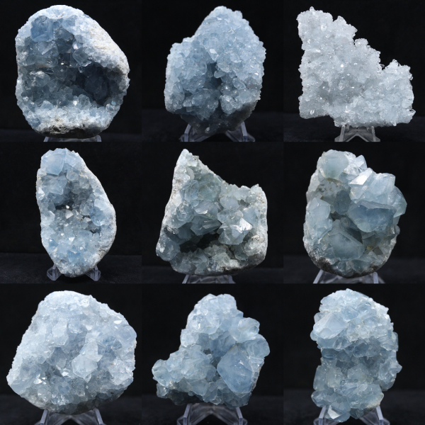 Celestite del Madagascar - Formazione cristallina