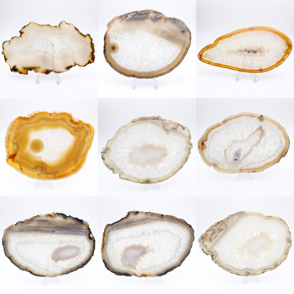 Fetta di agata brasiliana naturale