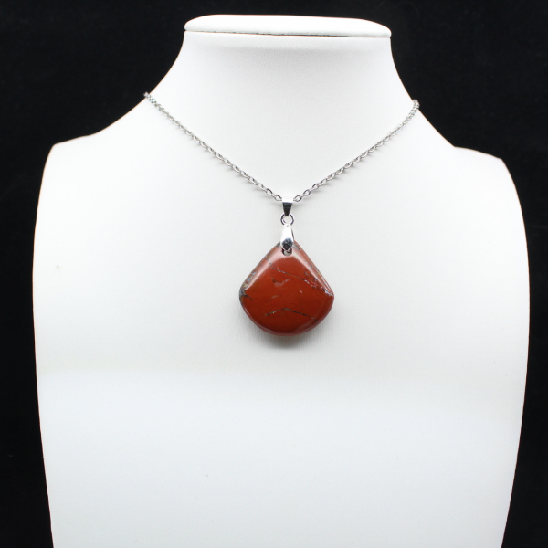 Ciondolo quadrato in diaspro rosso