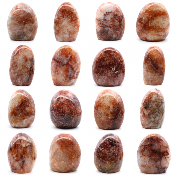 Roccia levigata in quarzo rosso