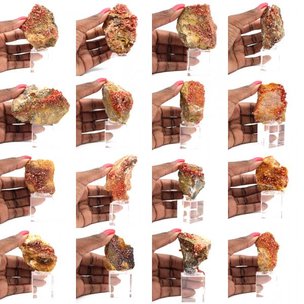 Cristalli di pietra di vanadinite