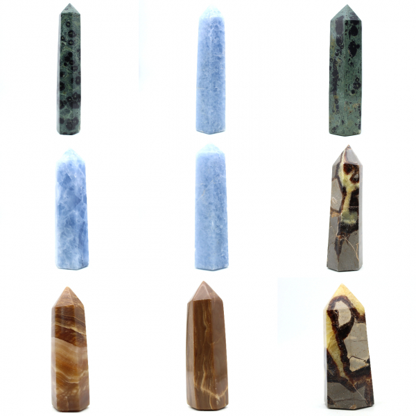 prisma di calcite blu