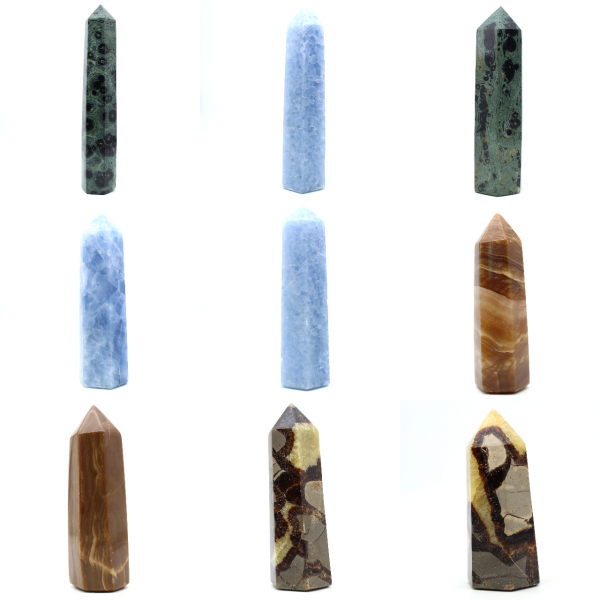 prisma di calcite blu