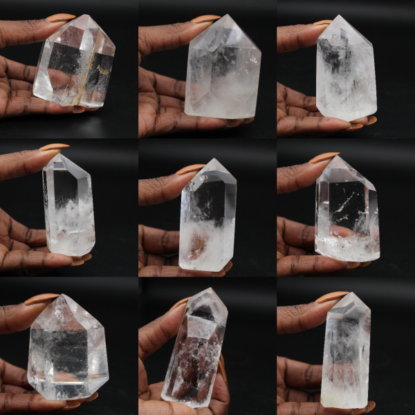 Prisma in cristallo di rocca del Madagascar