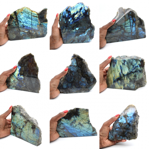 Labradorite monofacciale da collezione lucidata