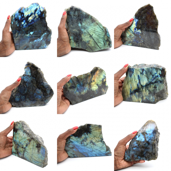 Labradorite monofacciale da collezione lucidata