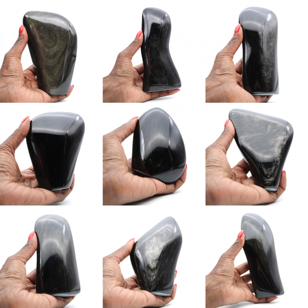 Ossidiana dorata a forma libera