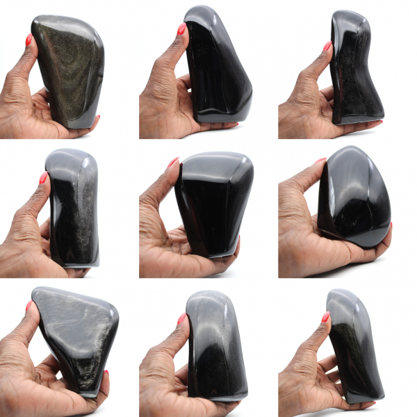 Ossidiana dorata a forma libera