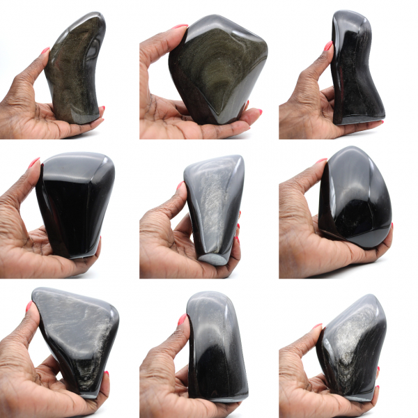 Ossidiana dorata a forma libera