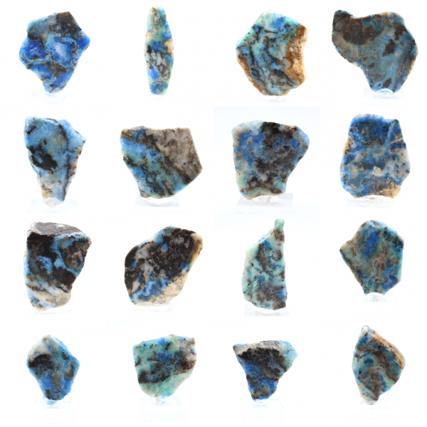 Fetta di Azurite Malachite per collezione di minerali
