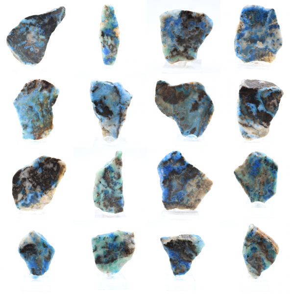 Fetta di Azurite Malachite per collezione di minerali