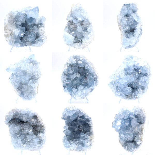 Geode di celestina blu Formazione naturale del Madagascar